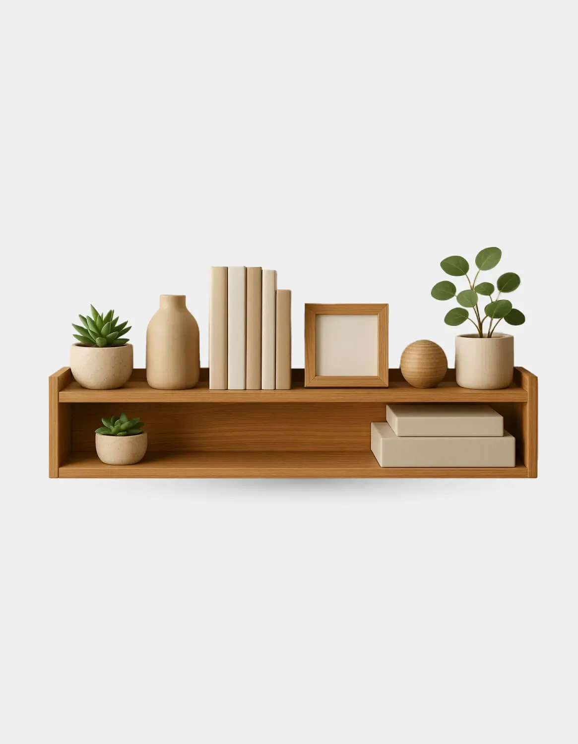 Minimalist Wooden Wall Shelf