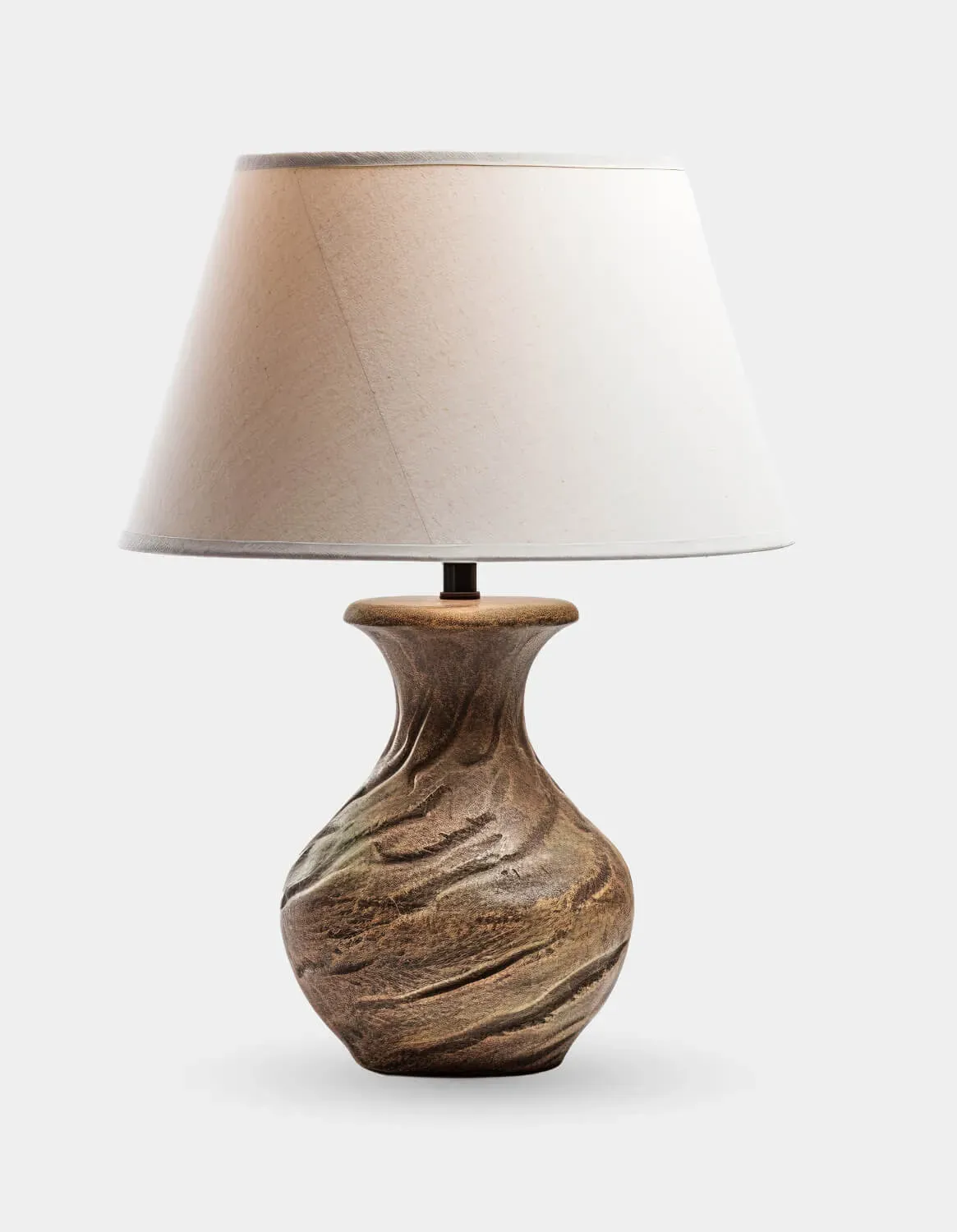 Earth-Tone Table Lamp