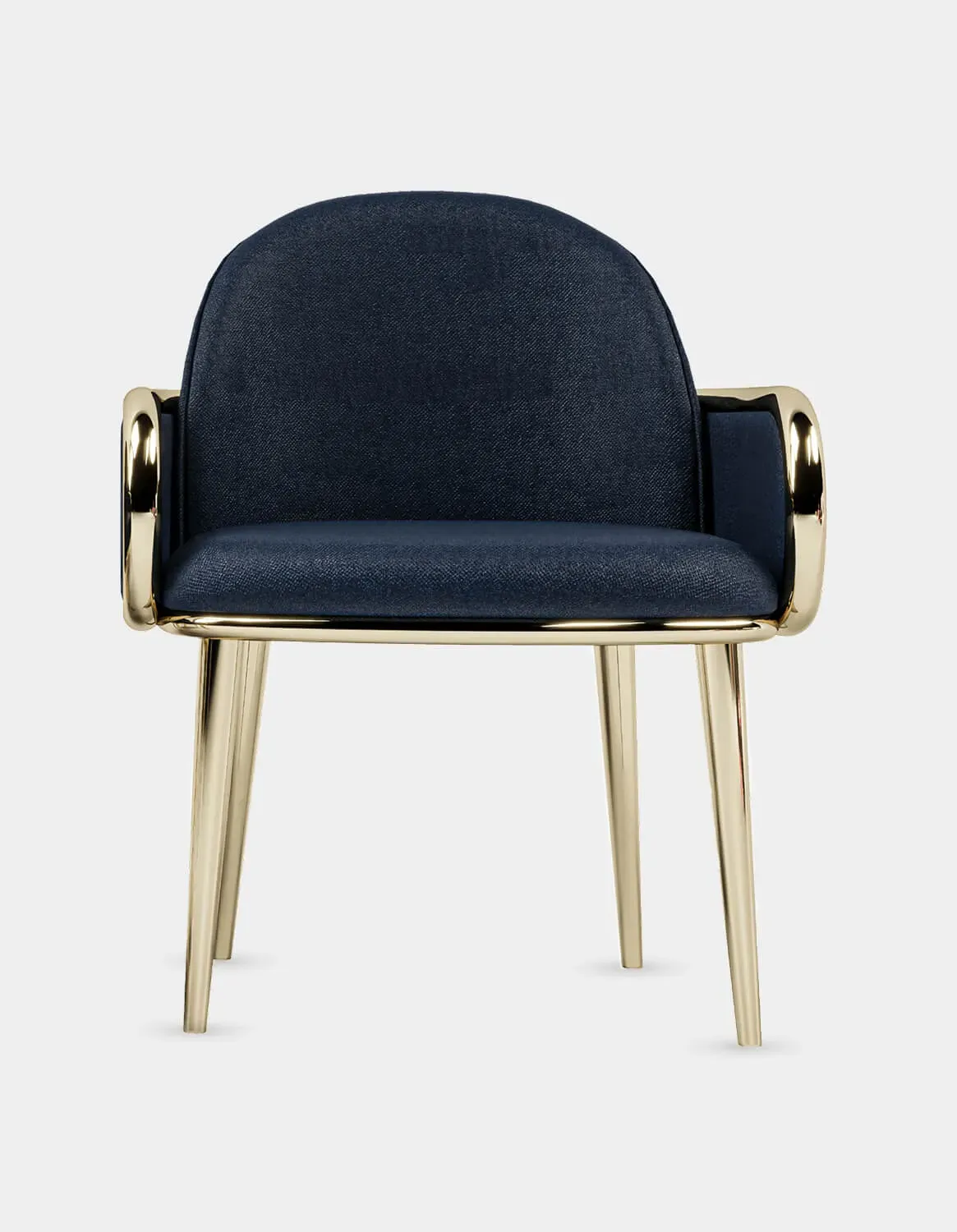 Accent Chair with Gold Frame