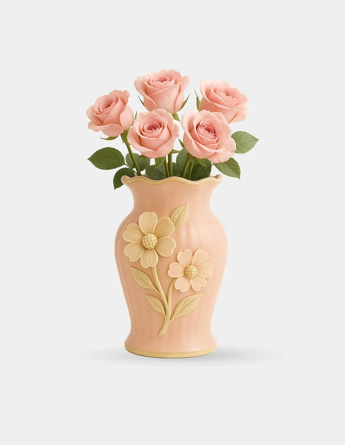 Floral Pattern Vase